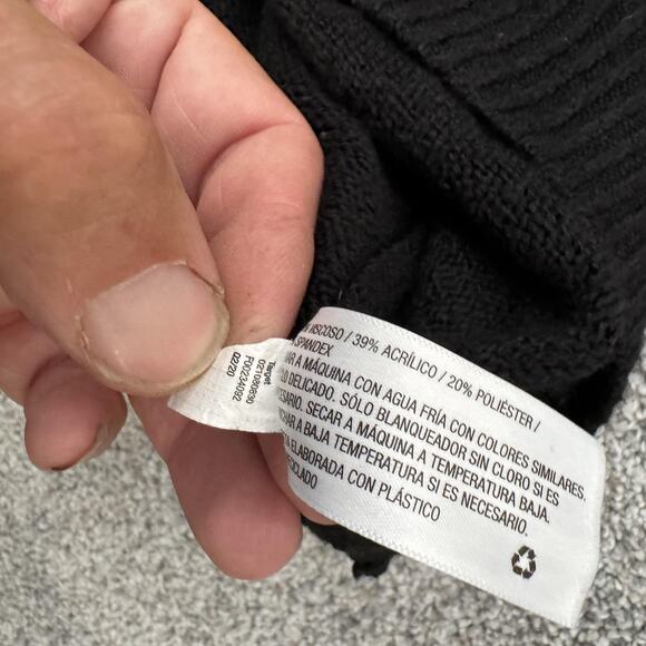 Ava & Viv Sweater Womens 1X Black Pullover Crewneck Knit Lightweight Plus Size - Picture 8 of 10